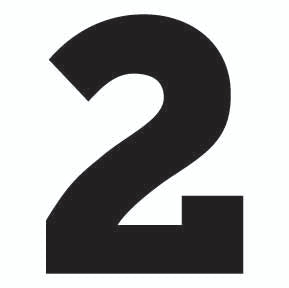 Cabin Numbers- White Vinyl Peel and Stick