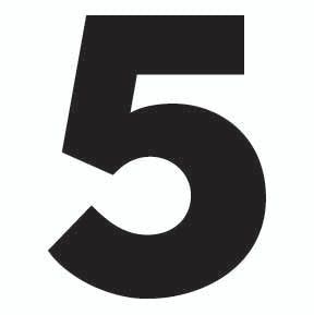 Cabin Numbers- White Vinyl Peel and Stick