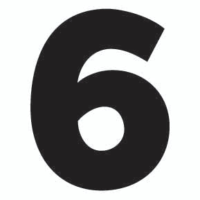 Cabin Numbers- White Vinyl Peel and Stick