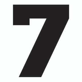 Cabin Numbers- White Vinyl Peel and Stick