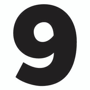 Cabin Numbers- White Vinyl Peel and Stick