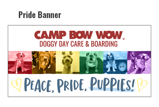 Camp Bow Wow Pride Parade Banner
