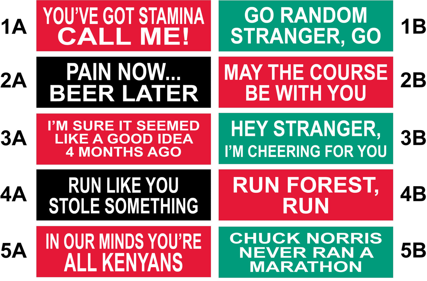 race support banners