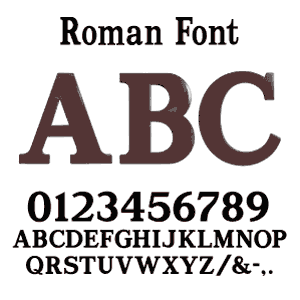 Roman Font