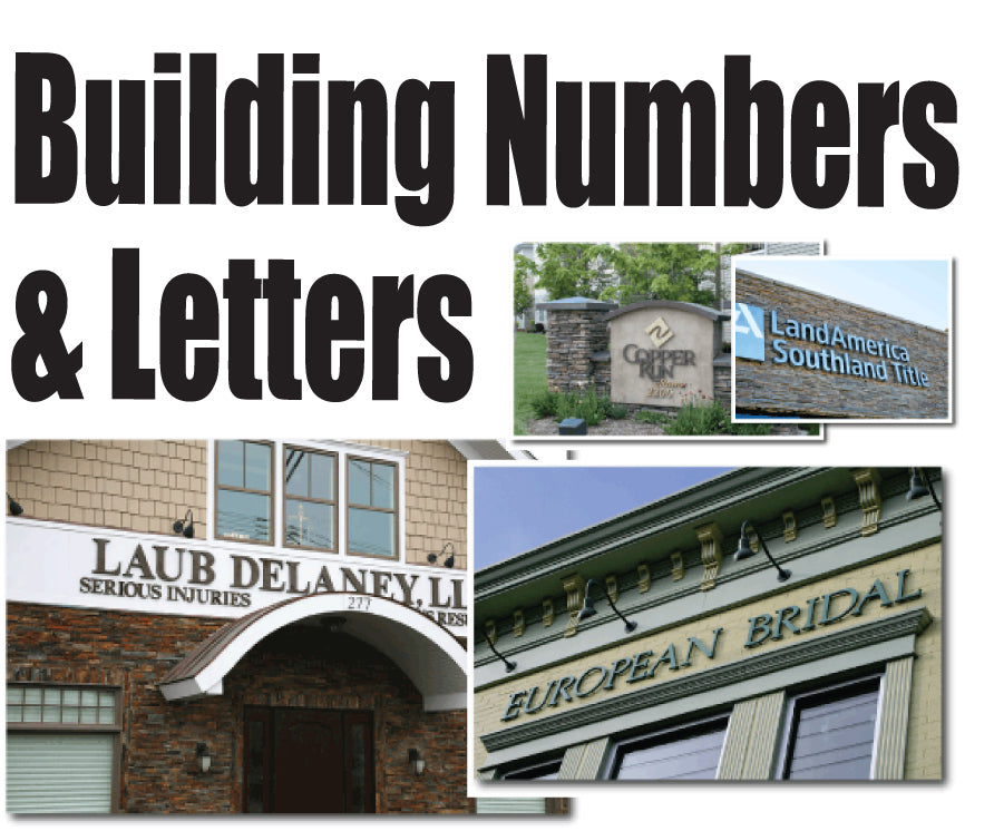 Building Numbers, Building Lettering with dimension – Same Day Sign