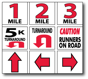 Race Signs, Arrows, Event Signs – Same Day Sign