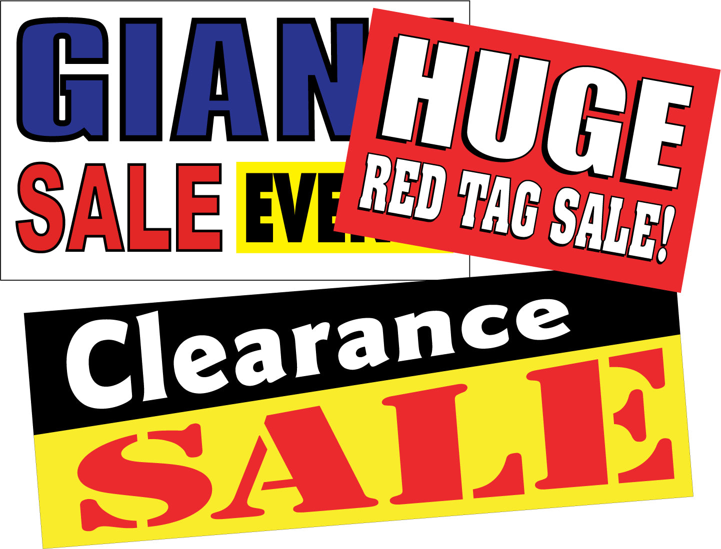 Sale Signs and Banners for General Retail and Auto Dealerships – Same ...