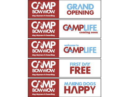 Camp Bow Wow Opening Banners