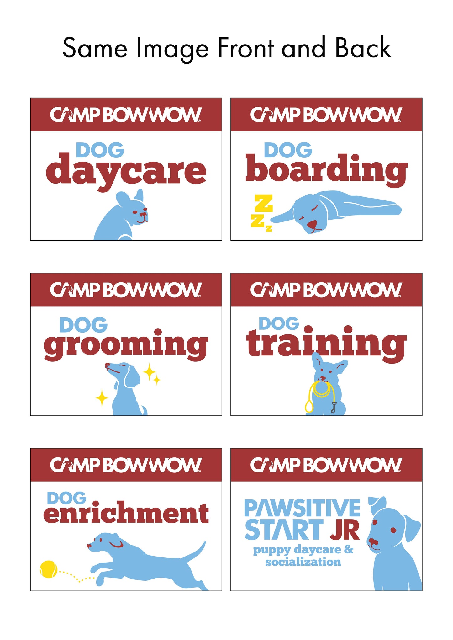 Camp Bow Wow Service Yard Signs