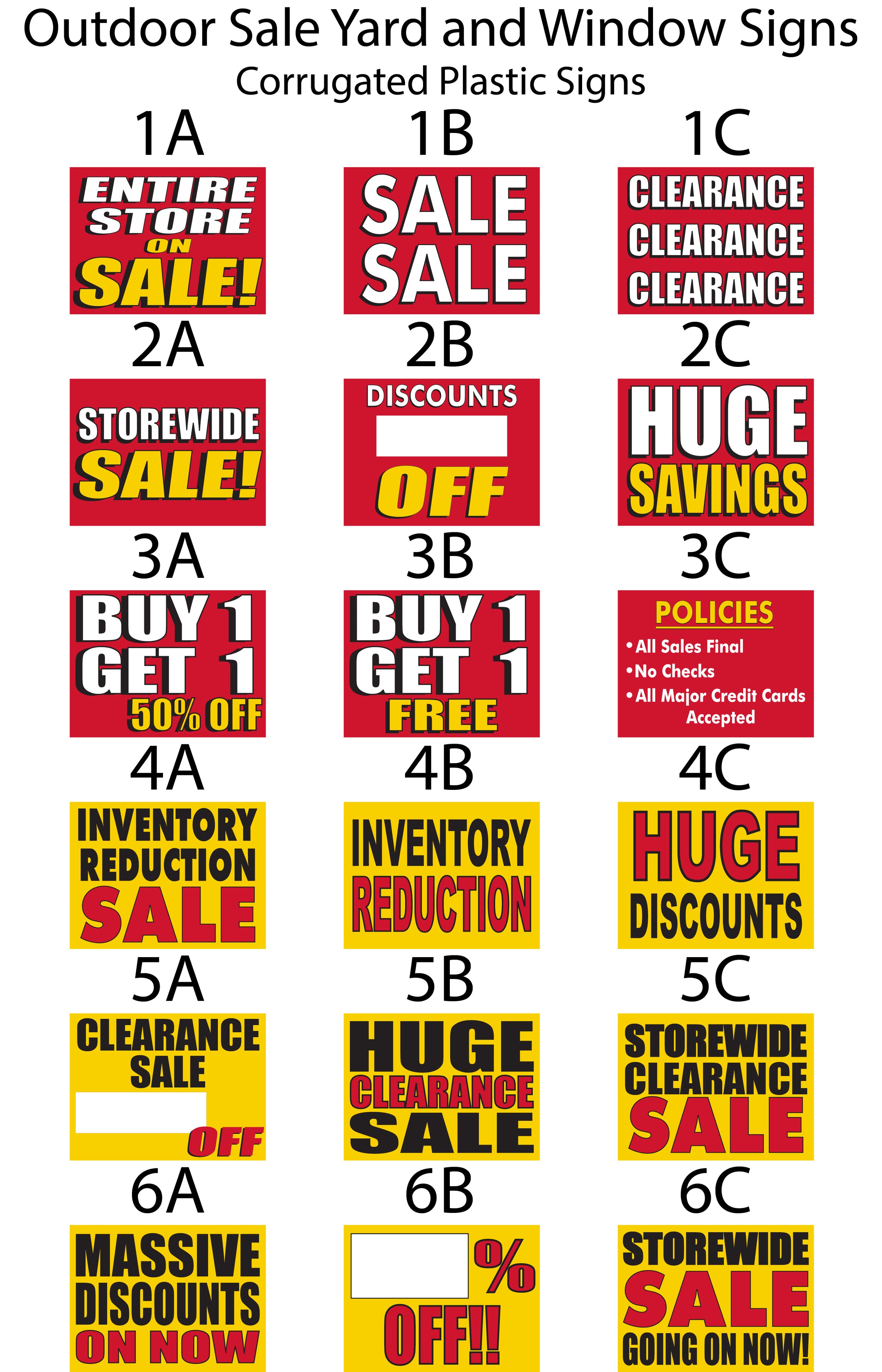 Business & Store Sale Sign Printing | Same Day Sign