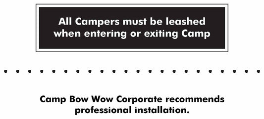 Pkg of 2 - Camp Bow Wow Leash Decal