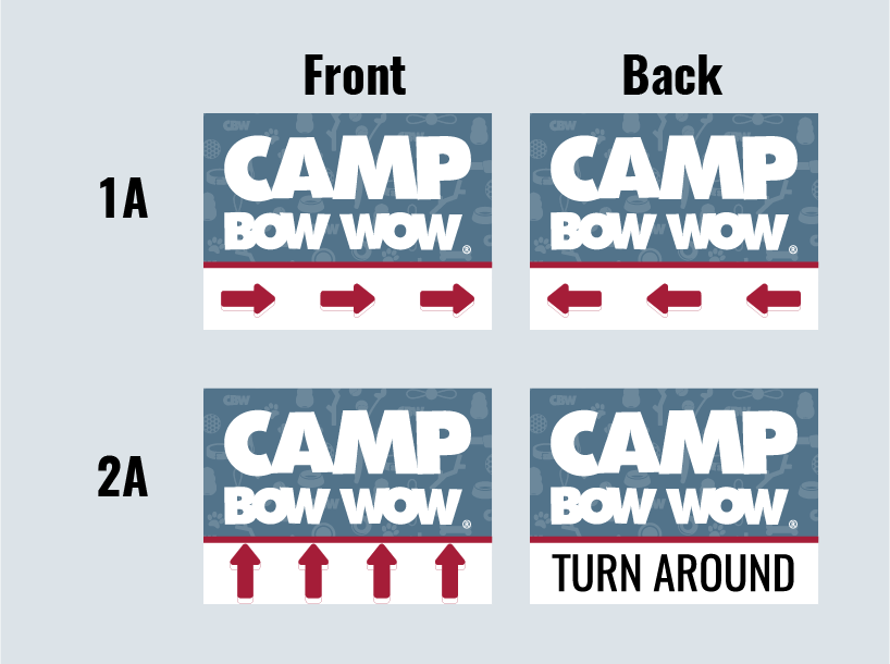 Camp Bow Wow - Arrow Yard Signs