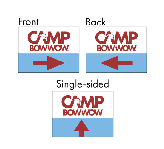 Camp Bow Wow - Arrow Yard Signs
