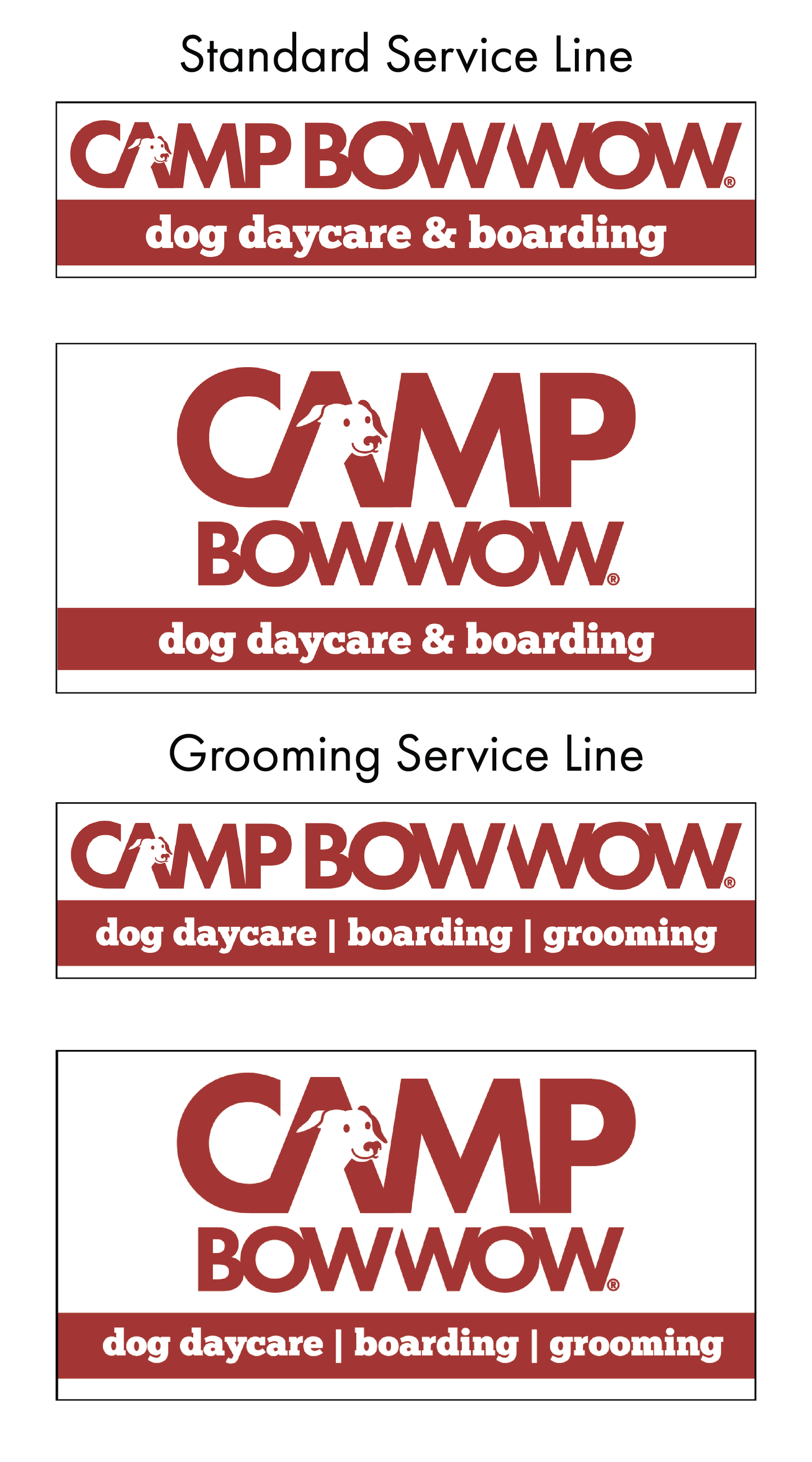 Camp Bow Wow Branded Vehicle Magnets