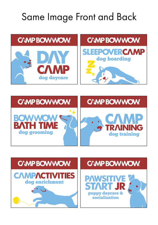 Camp Bow Wow Service Yard Signs