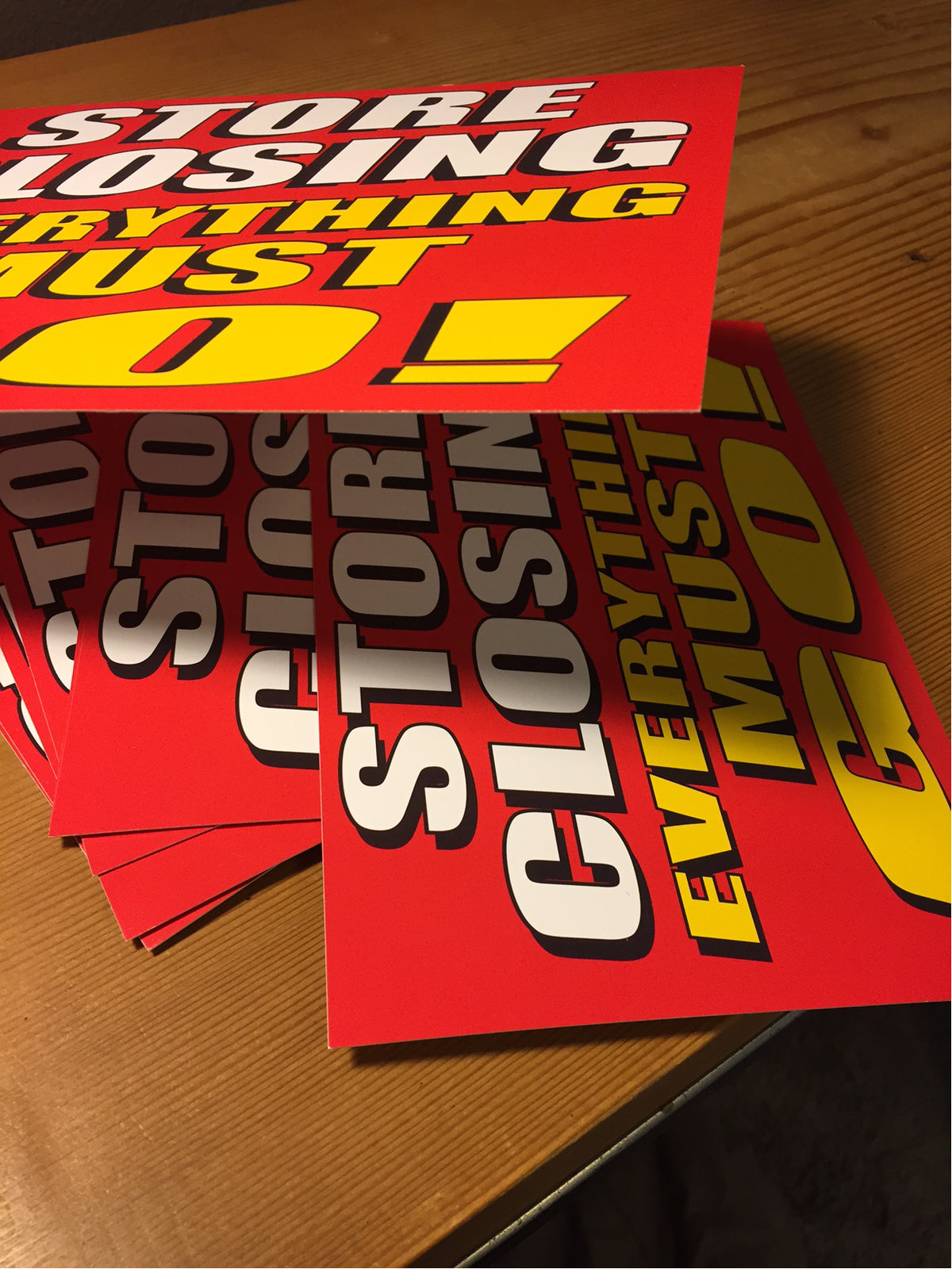 Dimpling Sign Hand Laminated Hand Signs – Same Day Sign