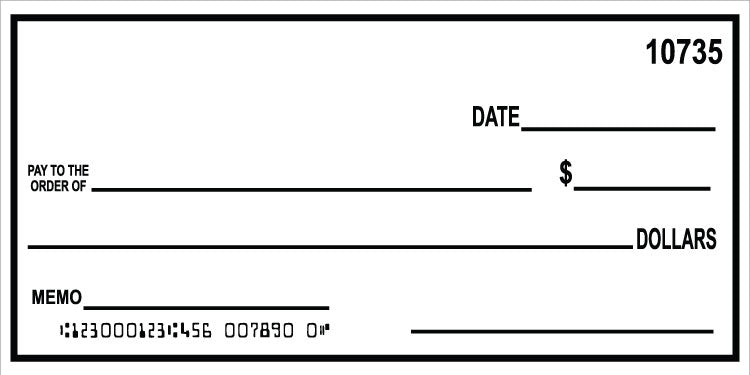 Quick Ship Big Checks - Dry Erase Hard Backed