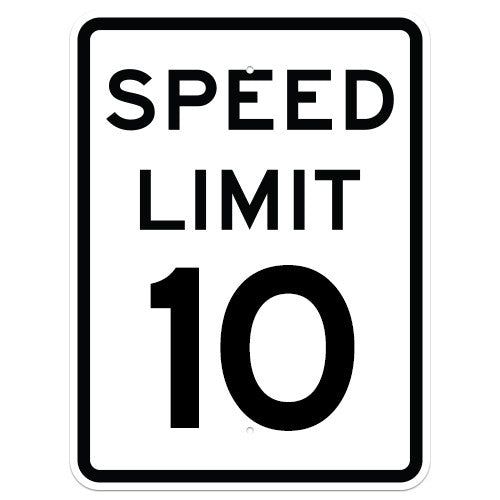 Speed Limit Sign - 12" x 18"