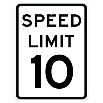 Speed Limit Sign - 18" x 24"
