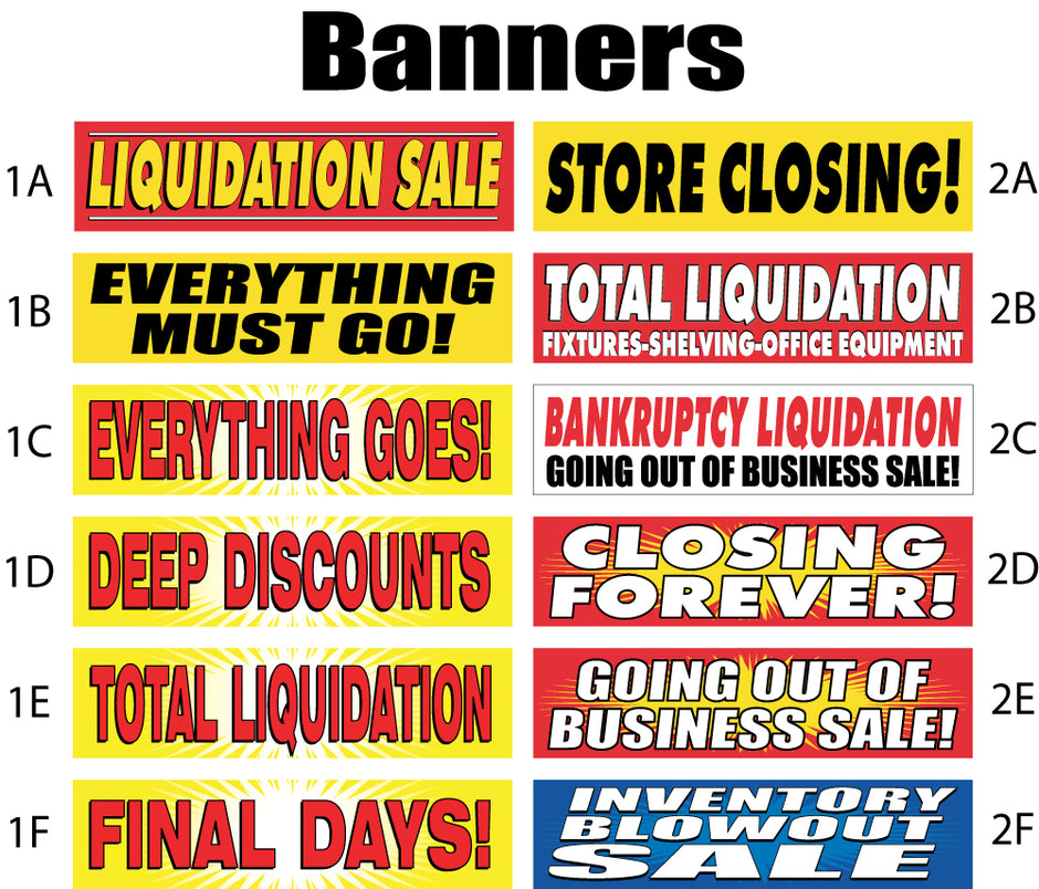 Closing & Liquidation Sale Signs | Same Day Sign