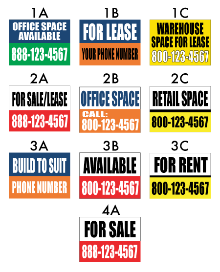 Banners And Signs For Rent Custom Real Estate Signs Aluminum Or
