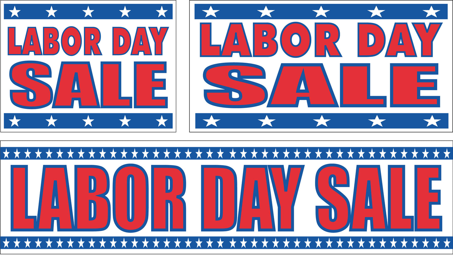 Labor Day Sale Signs and Banners