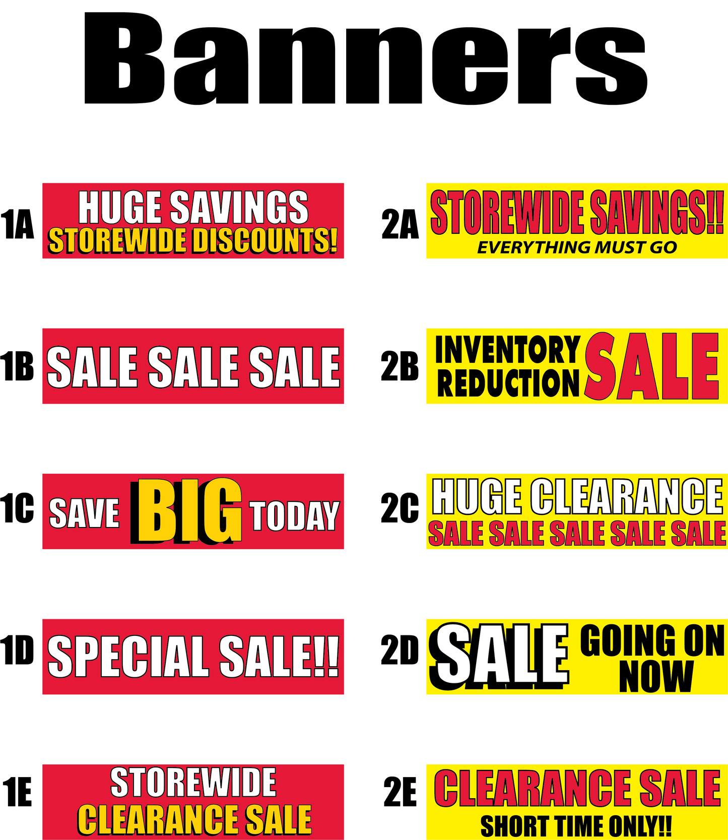 Sale Banners for Buildings