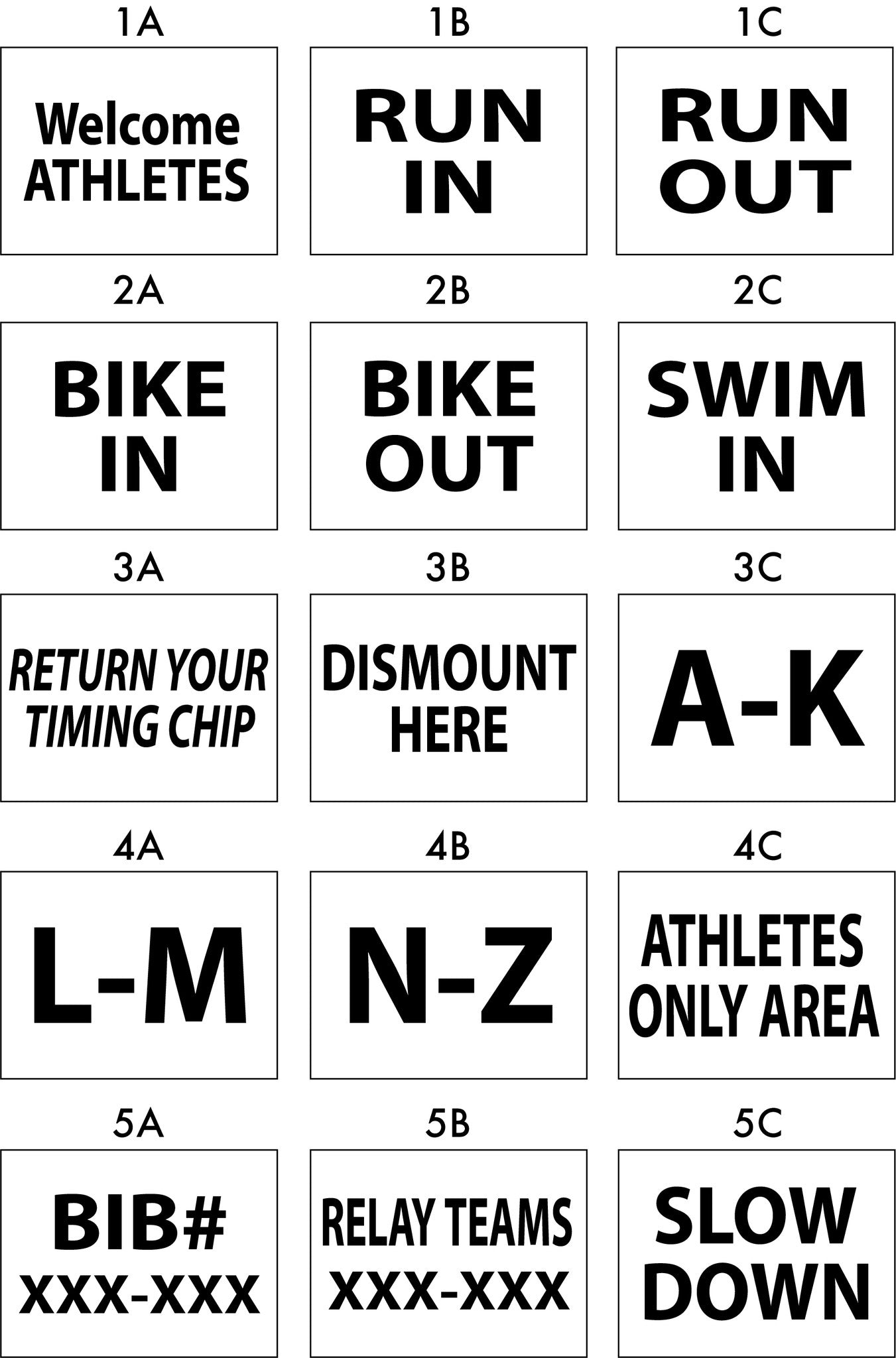 Triathlon, Bib, Race Pkg J