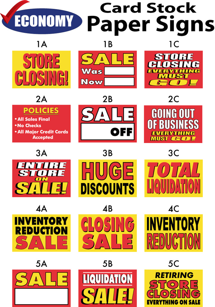 Closing & Liquidation Sale Signs | Same Day Sign