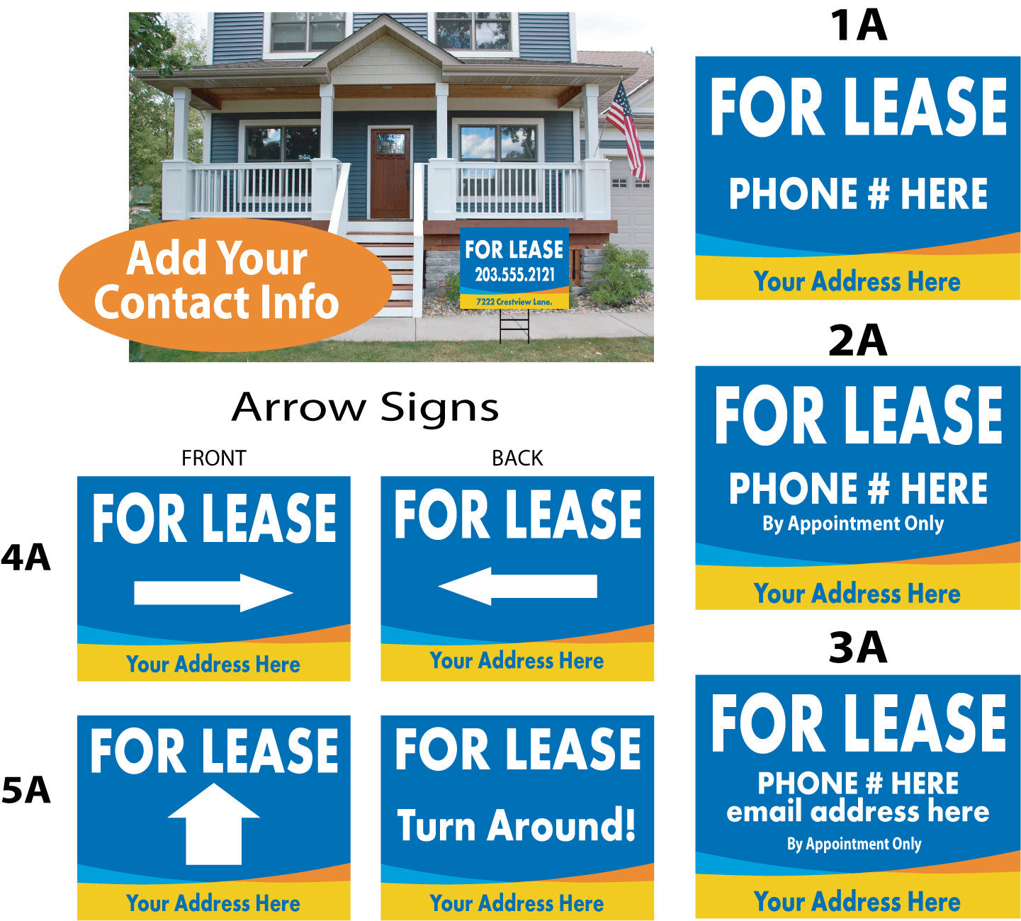 For Lease Custom Signs