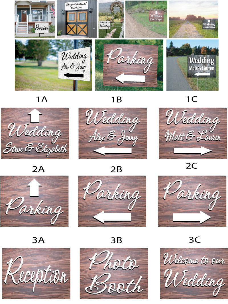 Wedding Signs - redwood