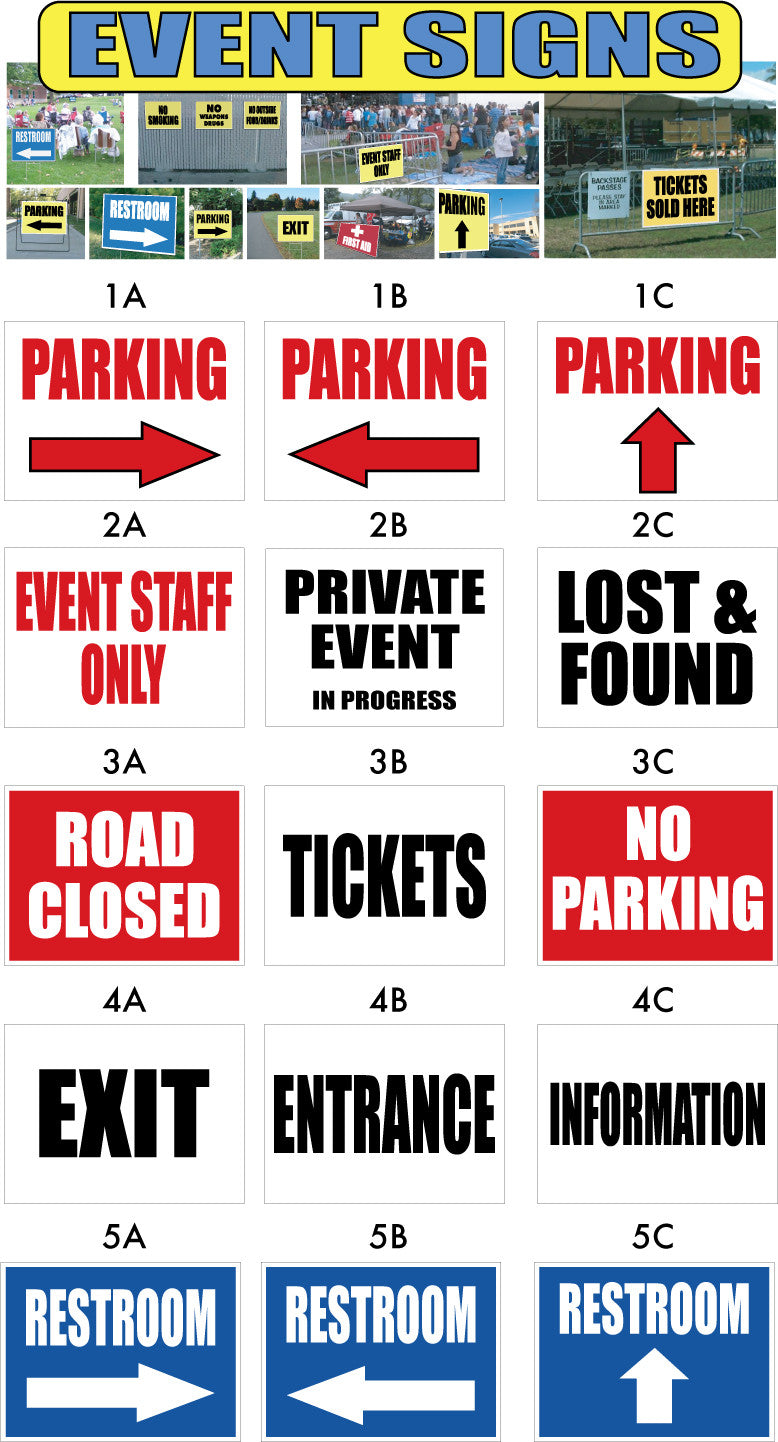 Signs For Races Race Signs, Arrows, Event Signs – Same Day Sign