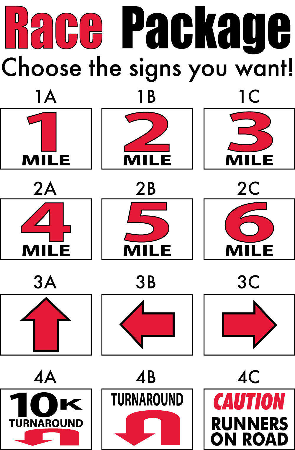 Race Signs, Arrows, Event Signs – Same Day Sign