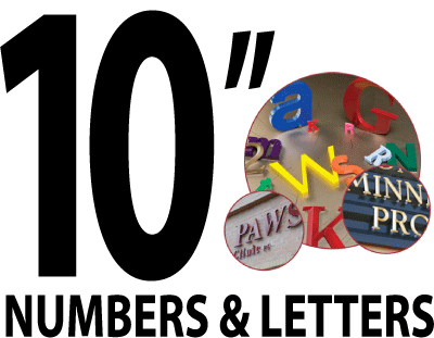 10 inch Building Letters