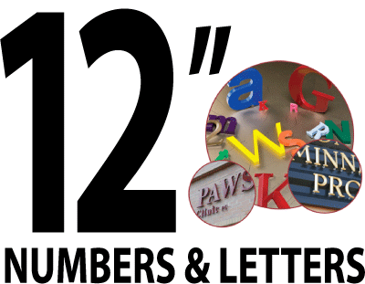 Building Numbers, Building Lettering with dimension – Same Day Sign