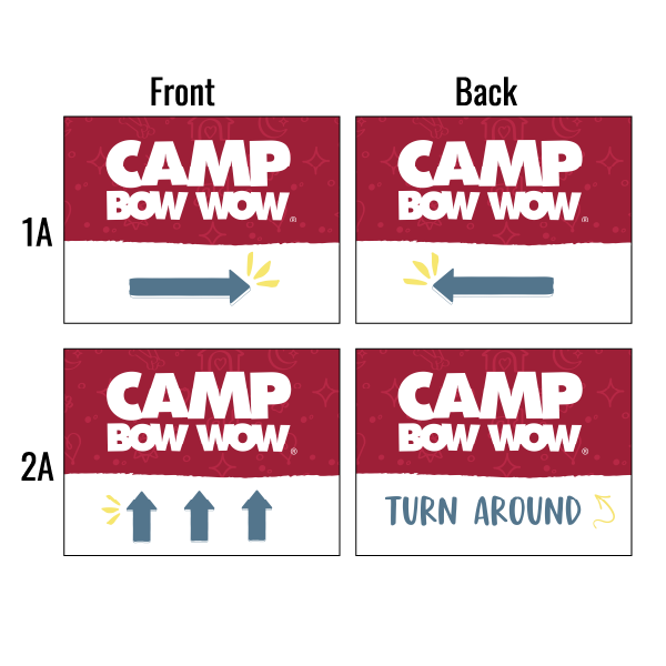 Camp Bow Wow - Arrow Yard Signs