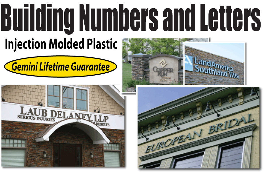 Injection Molded Building Letters
