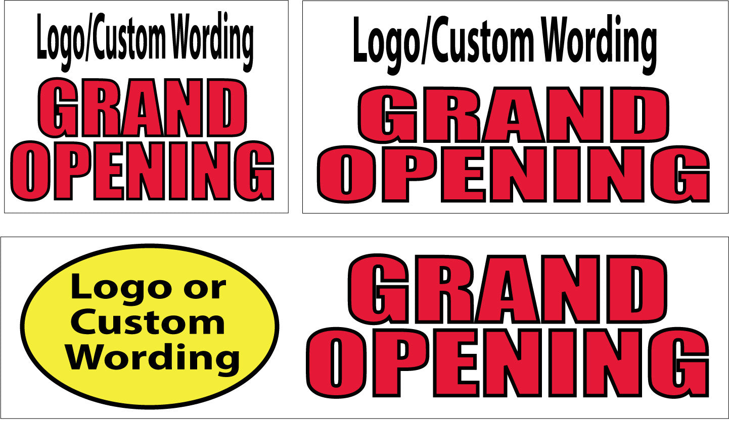 Grand Opening with Logo/Wording
