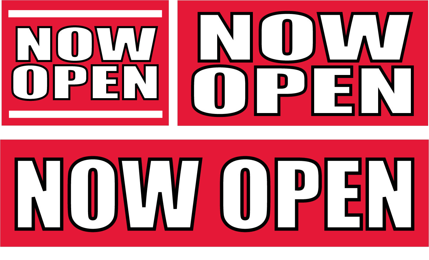 Now Open Signs and Banners