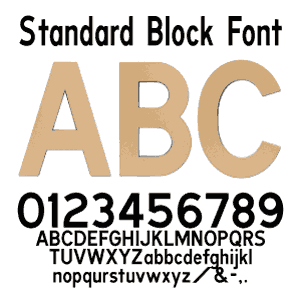 Standard Block Font