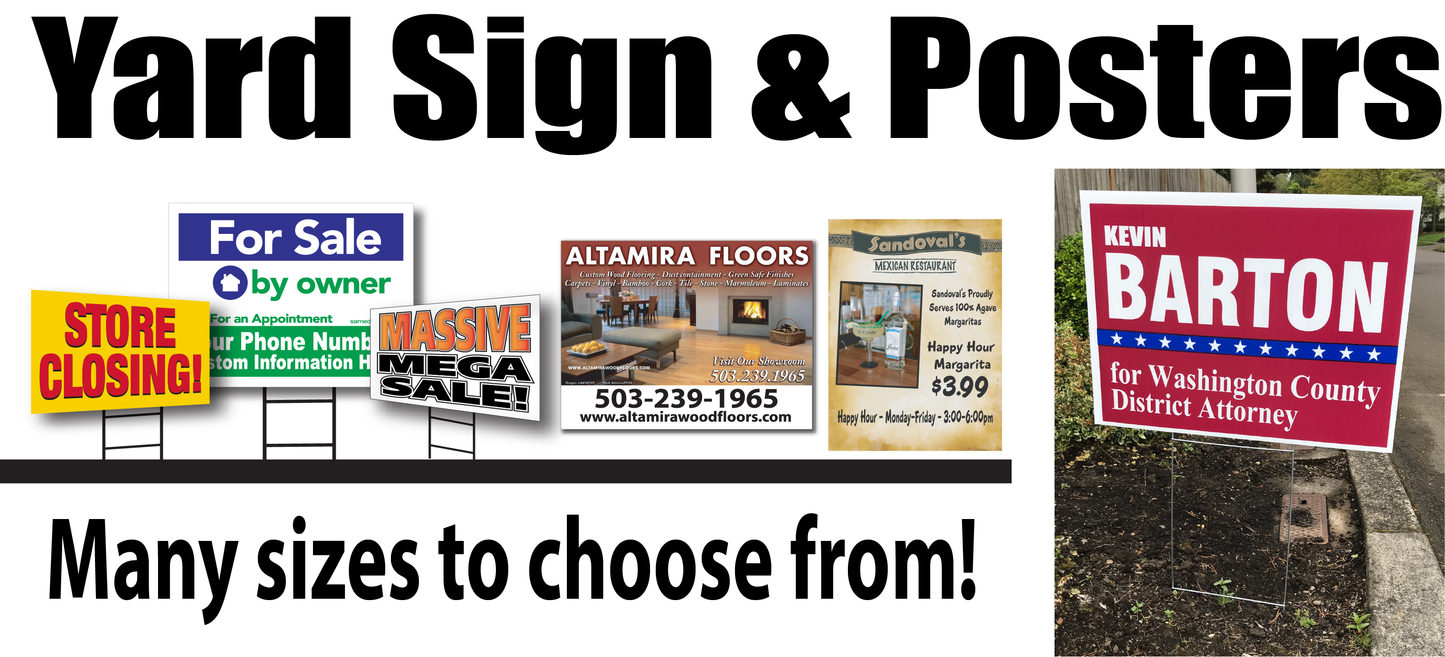 Bulk Yard Sign Packages